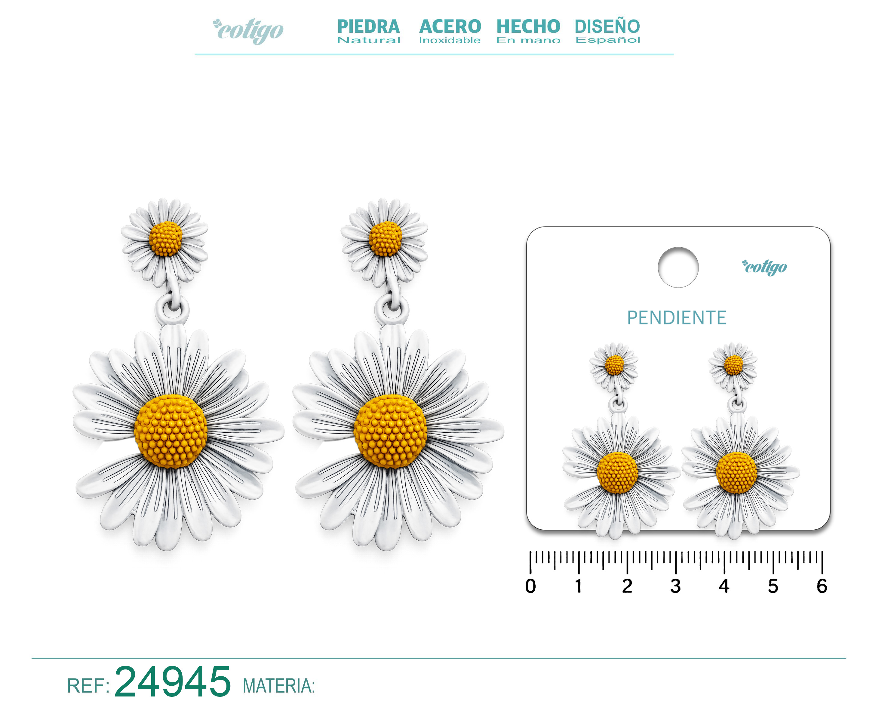 Pendiente de Flor