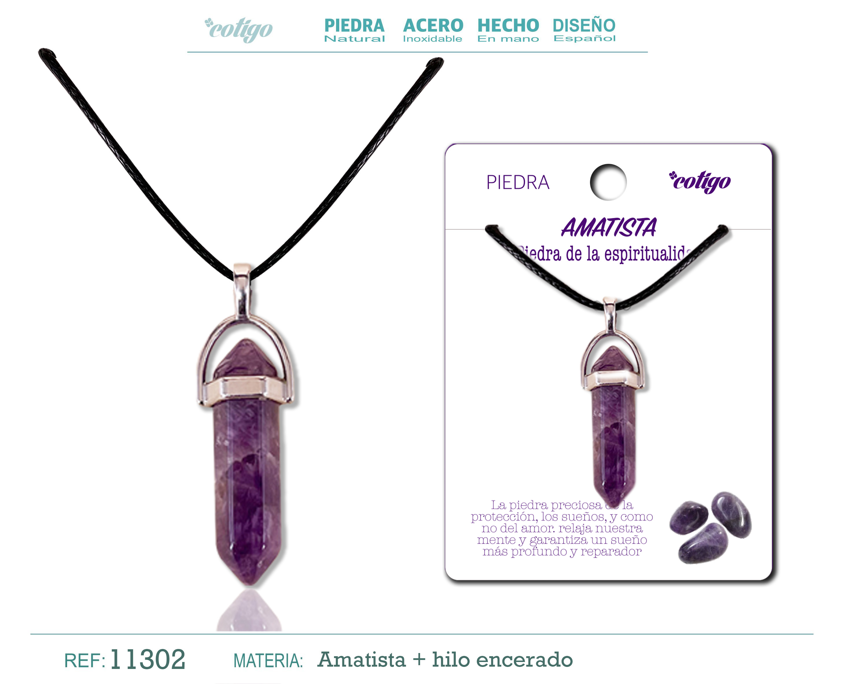 COLGANTE PUNTO AMATISTA