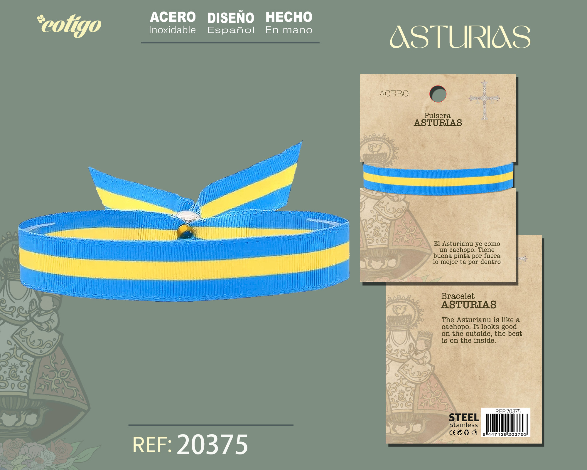 PULSERA BANDERA ASTURIAS