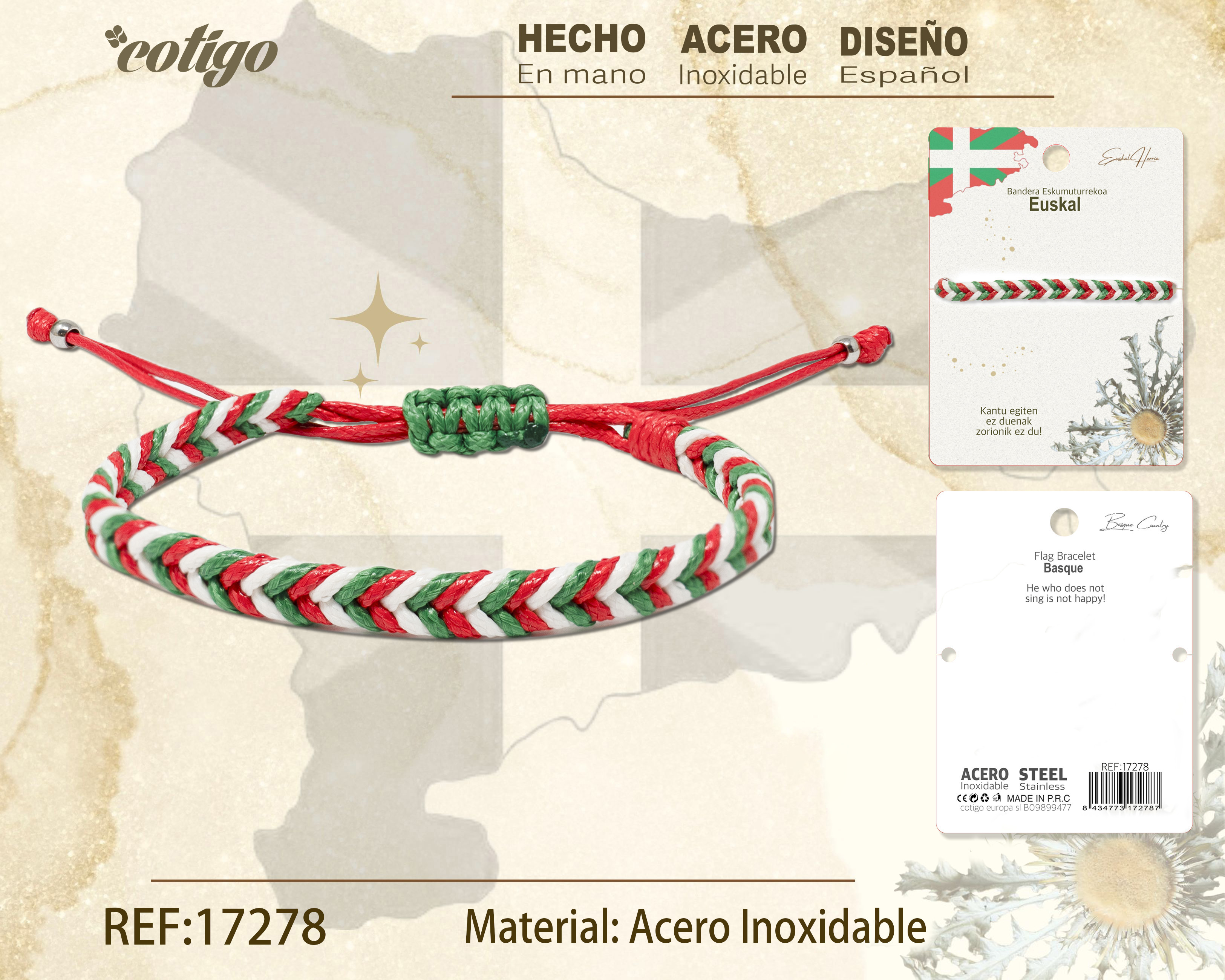 PULSERA BANDERA EUSKAL