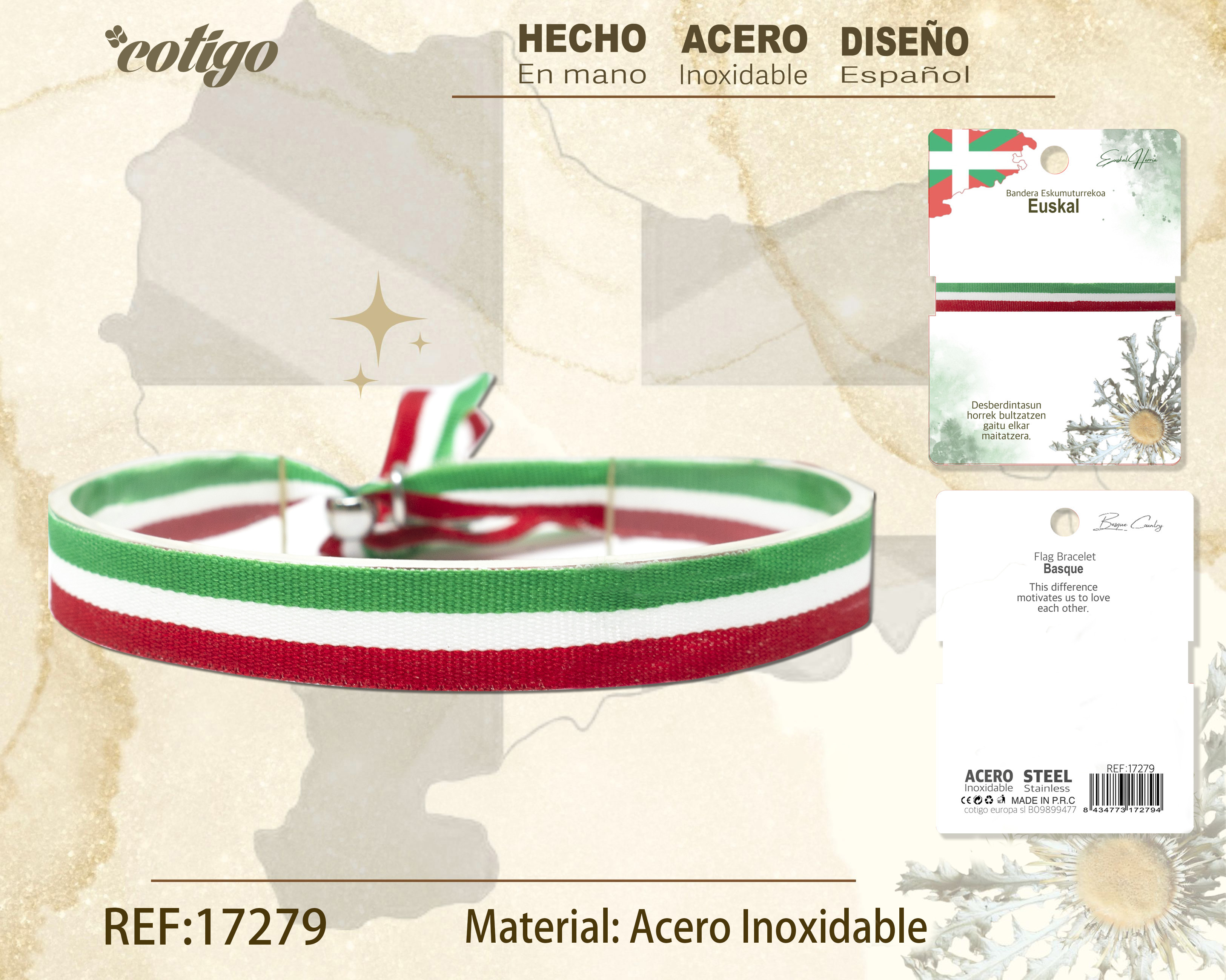 PULSERA BANDERA EUSKAL