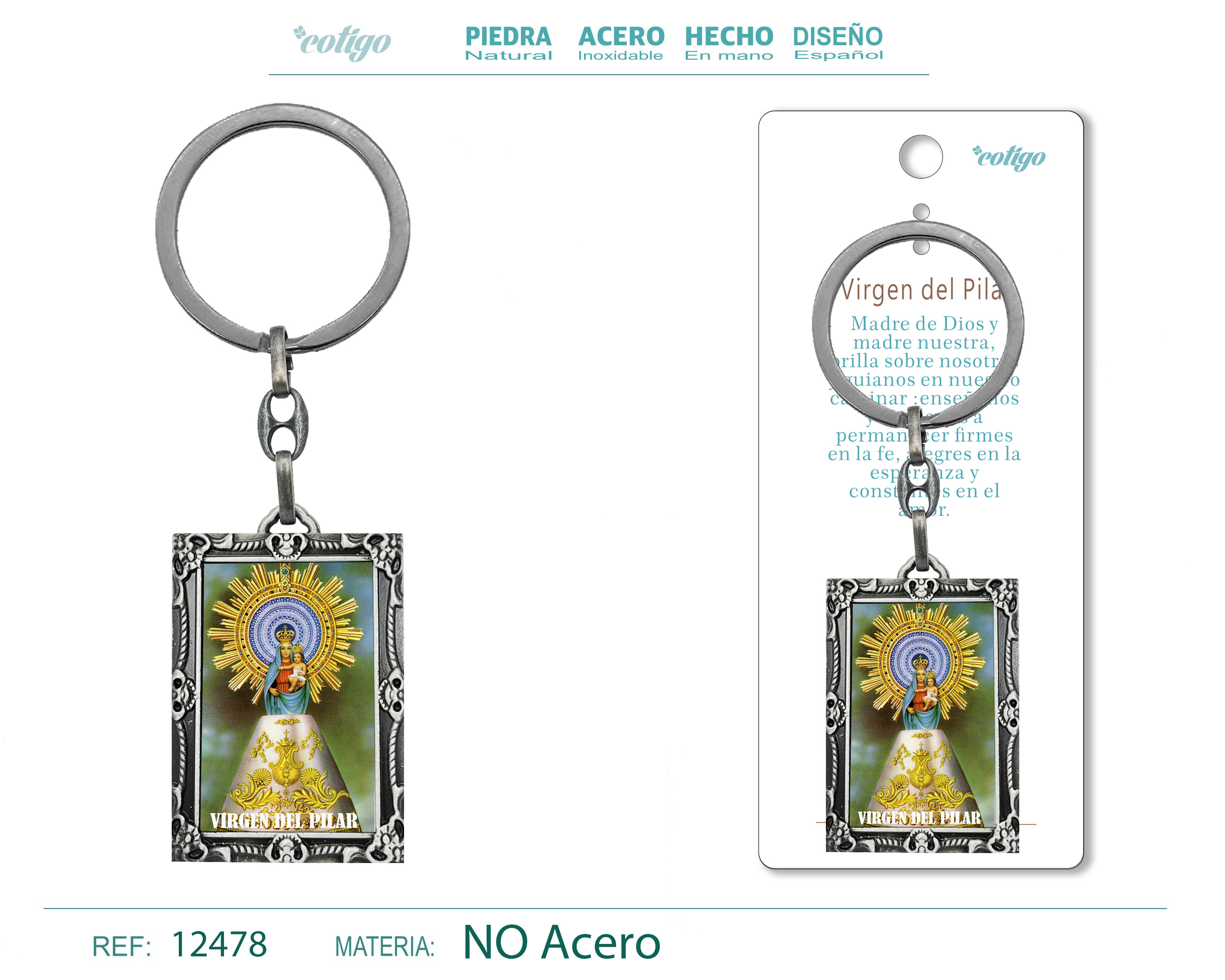 Llavero VIRGEN DEL PILAR