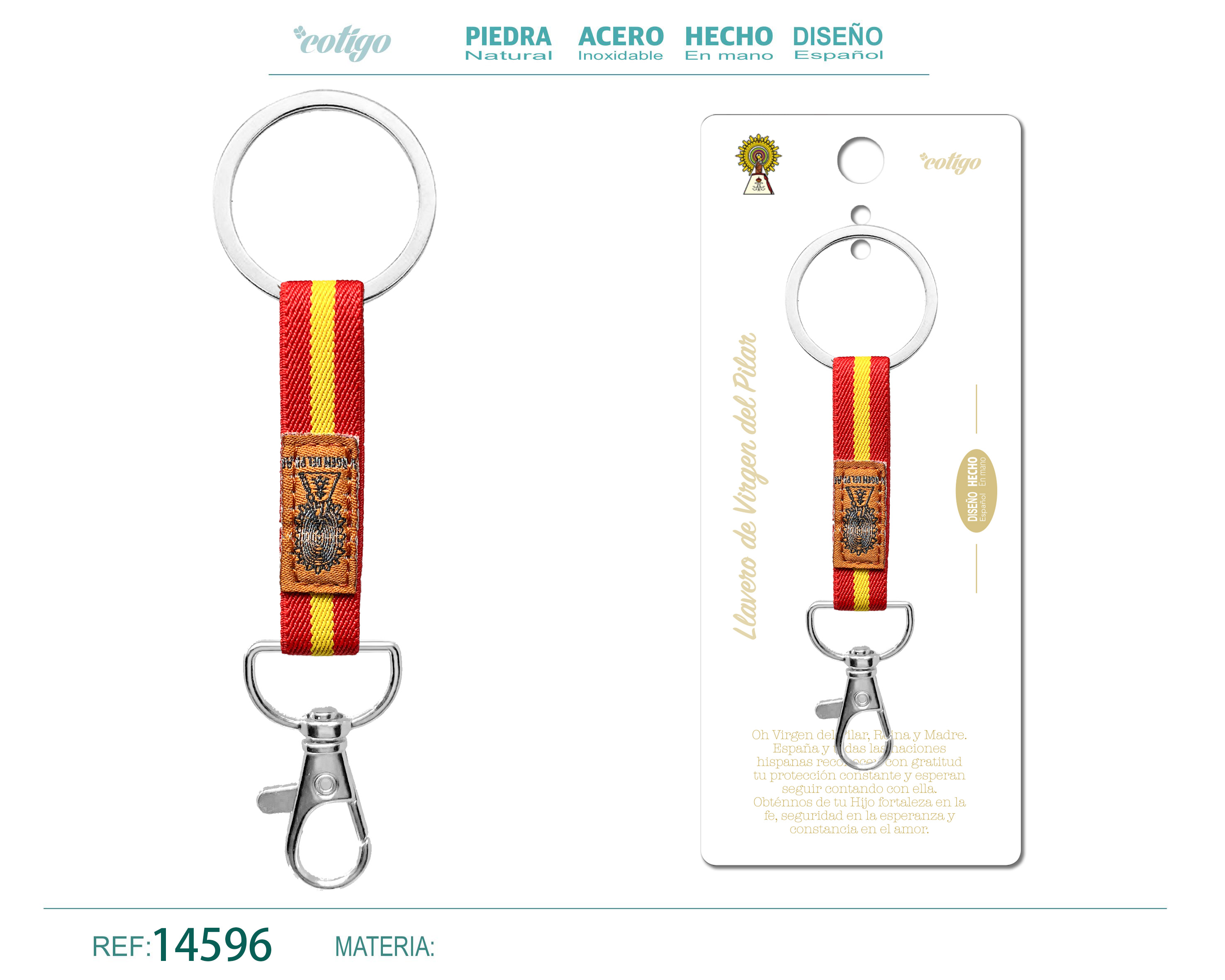 Llavero Virgen del Pilar