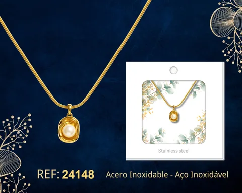 COLLAR ACERO INOXIDABLE CON SOBRE