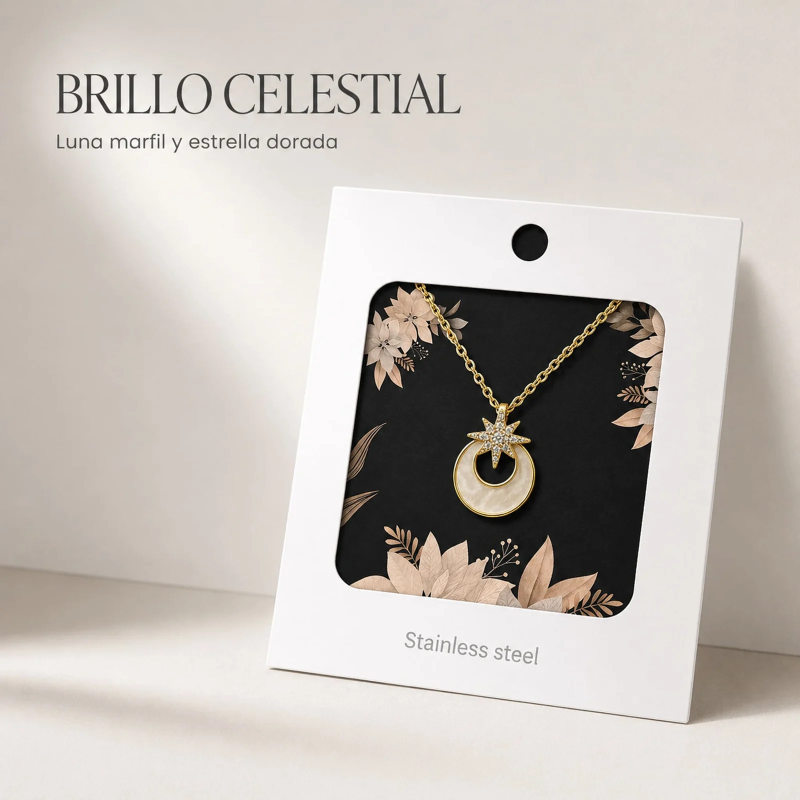COLGANTE CHAPADO ORO 14K CON CIRCONITA