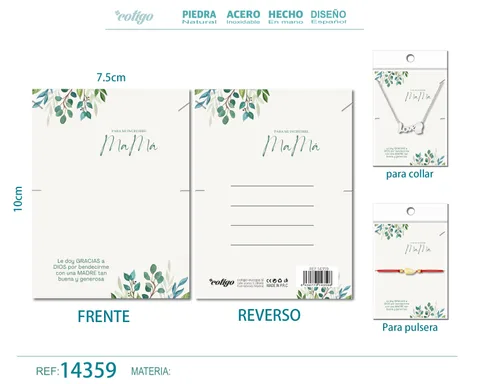 TARJETA FELICITACIÓN PARA MAMÁ