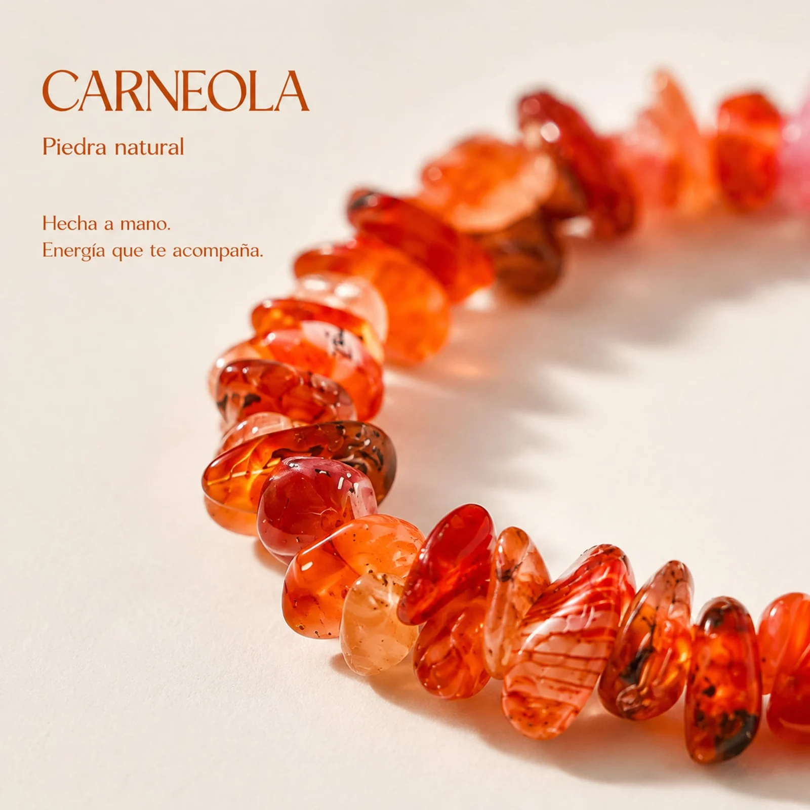 Pulsera Piedra natural Carneola