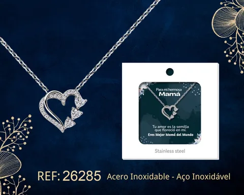 COLGANTE CHAPADO ORO 14K CON CIRCONITA PARA REGALAR