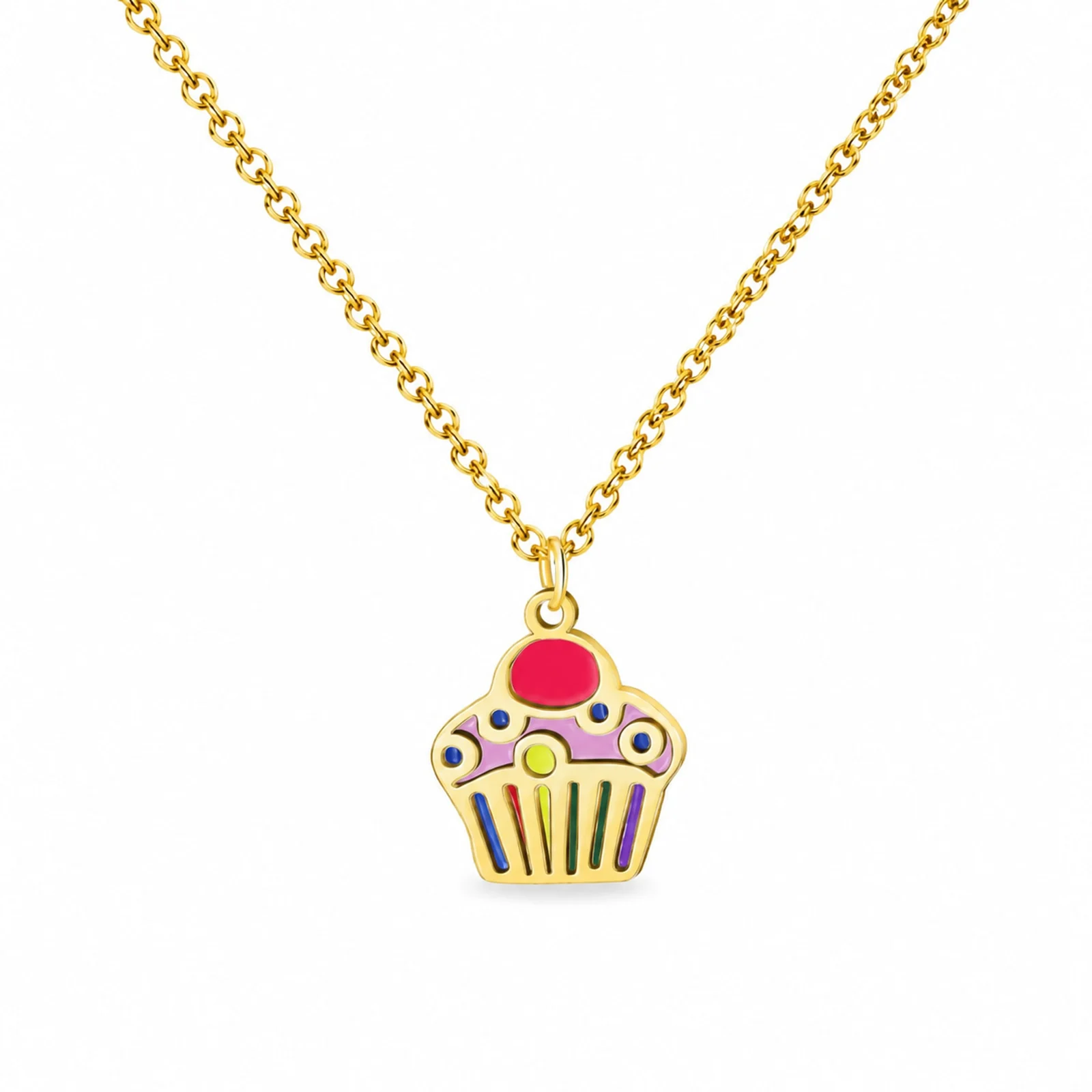 COLLAR NIÑA ACERO COLOR DORADO