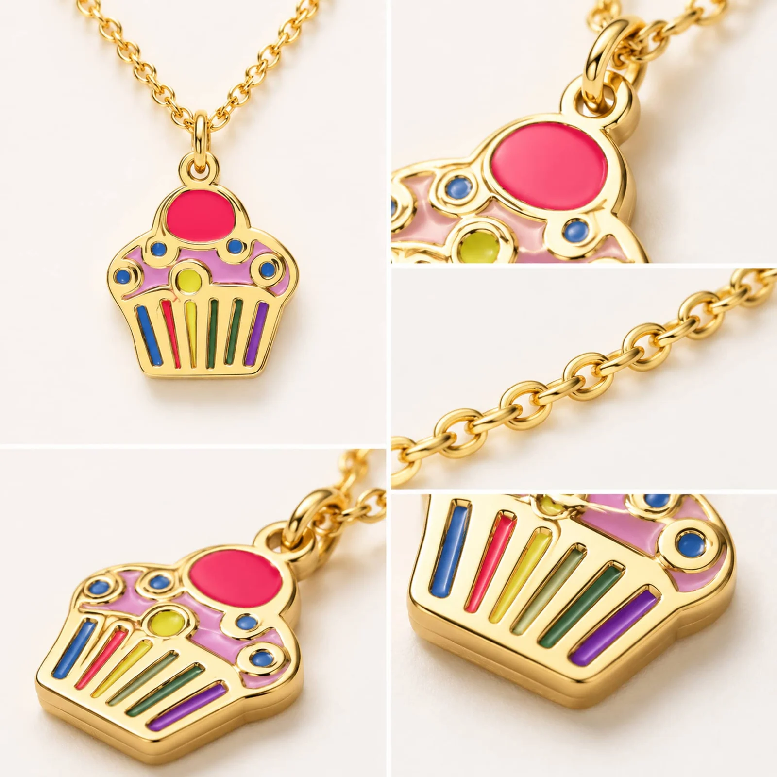 COLLAR NIÑA ACERO COLOR DORADO