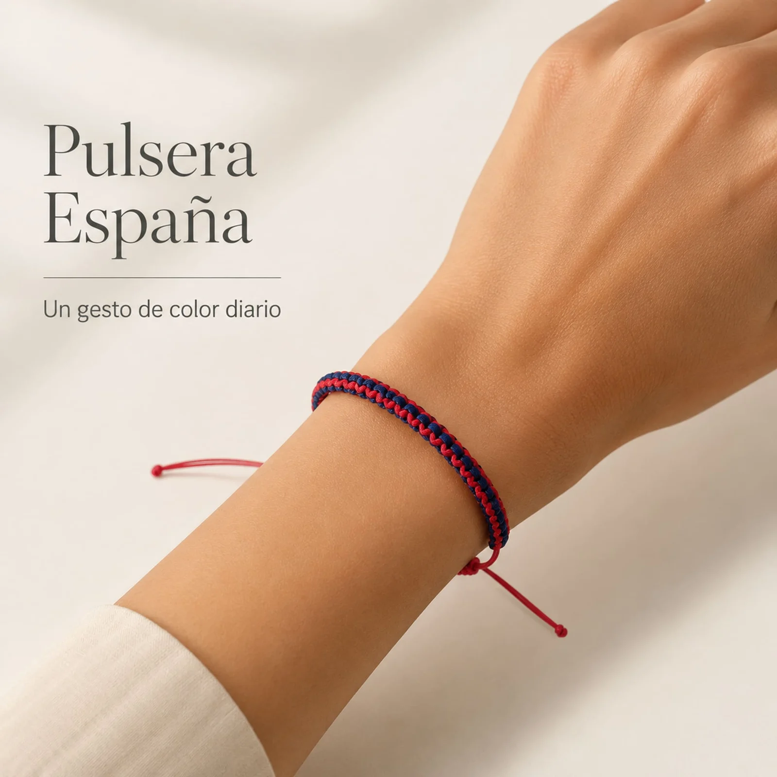 PULSERA BANDERA ESPAÑA AZUL