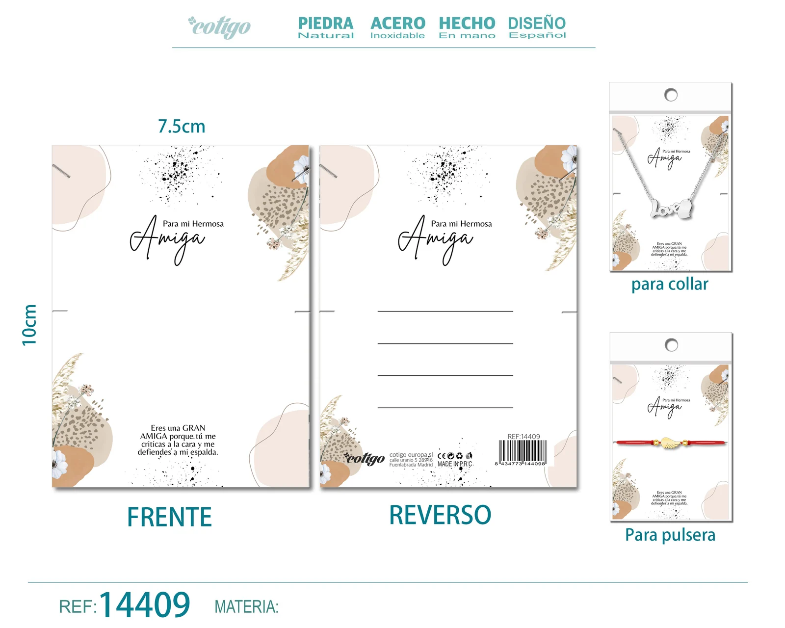 TARJETA FELICITACIÓN PARA AMIGA
