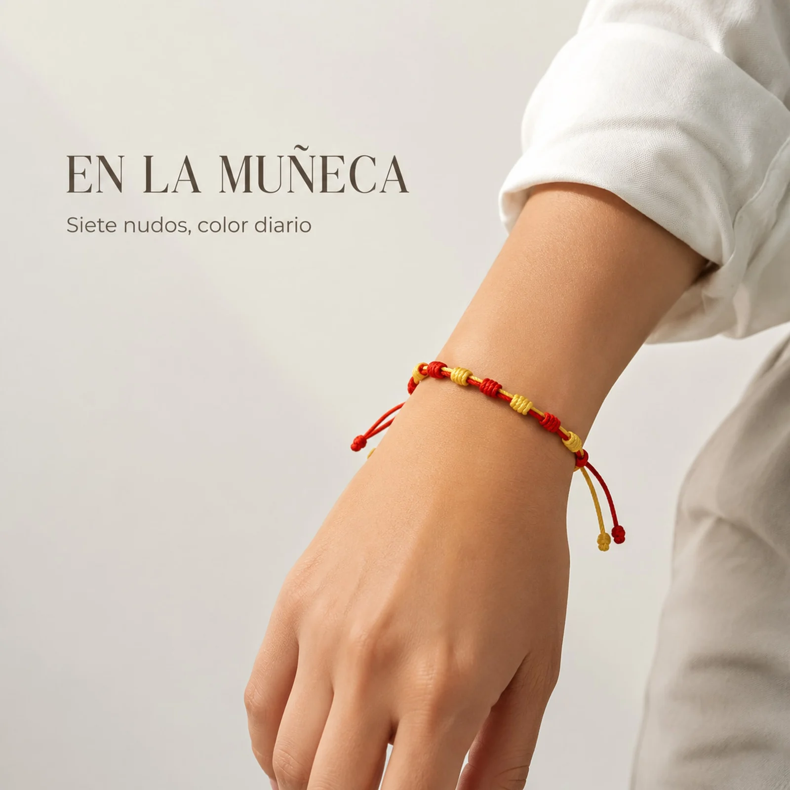 PULSERA 7 NUDOS DE BANDERA DE  ESPAÑA