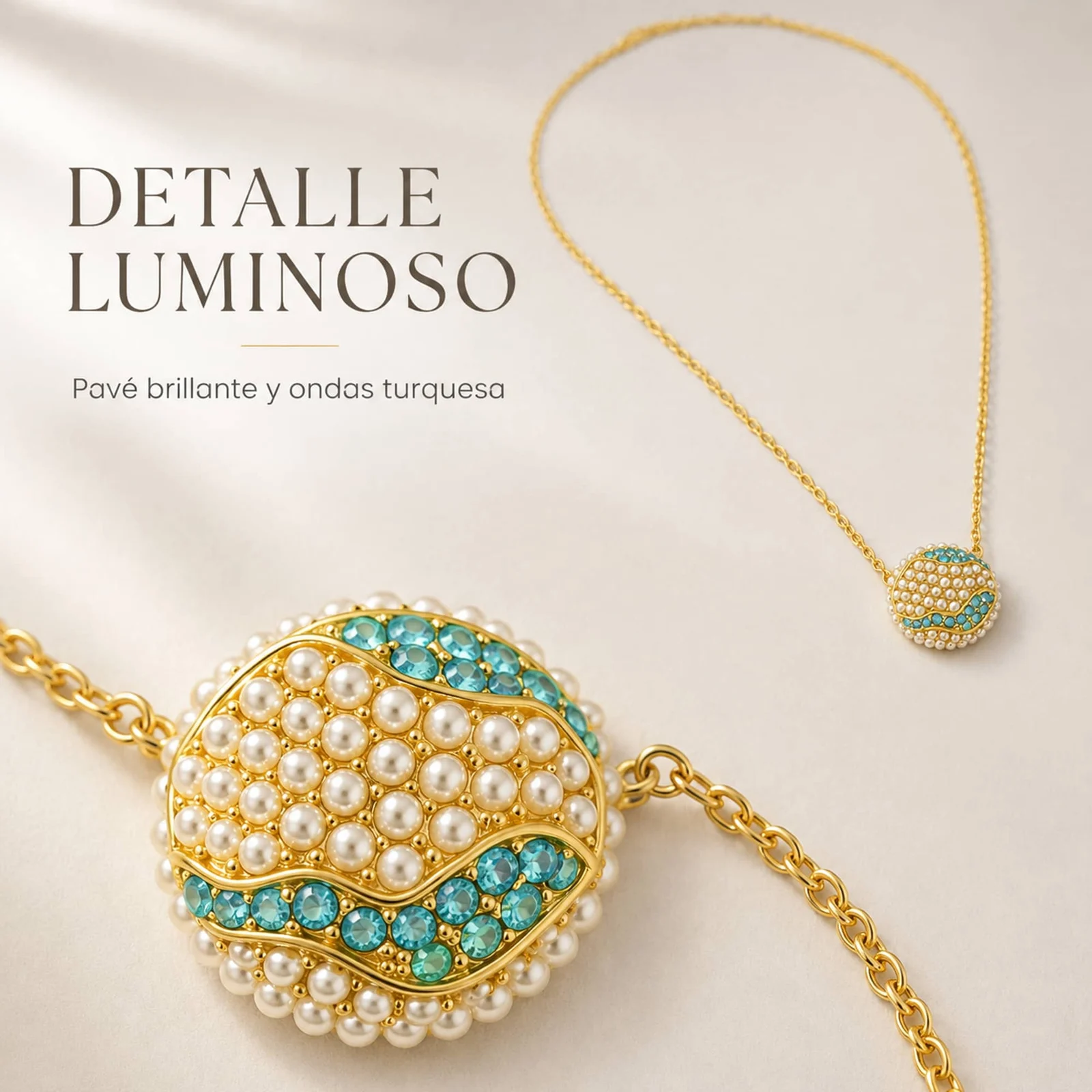 COLGANTE CHAPADO ORO 14K CON CIRCONITA