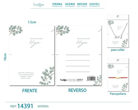 TARJETA FELICITACIÓN PARA HIJA