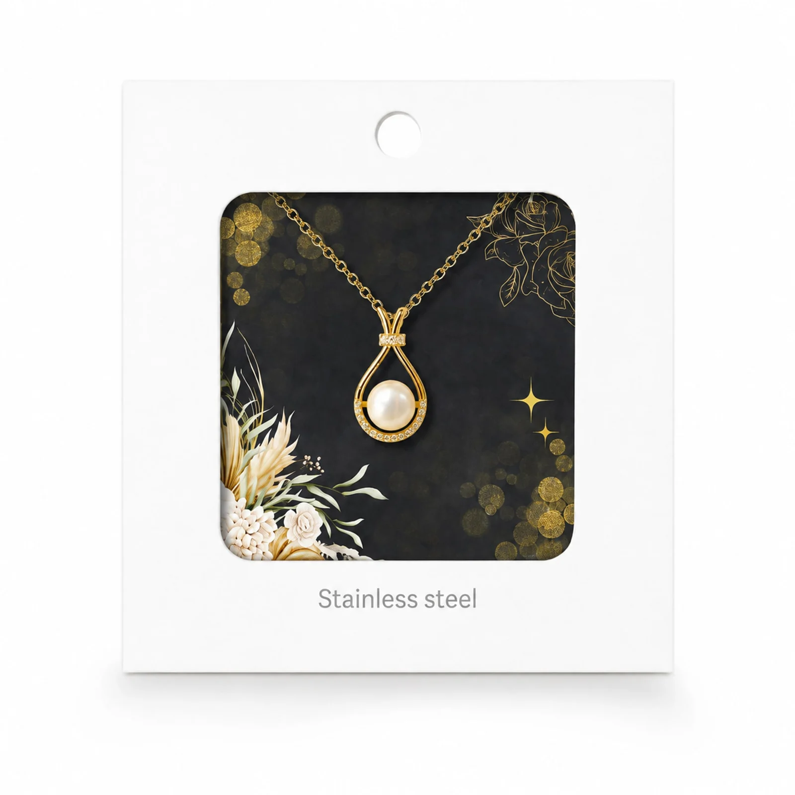 COLGANTE CHAPADO ORO 14K CON CIRCONITA