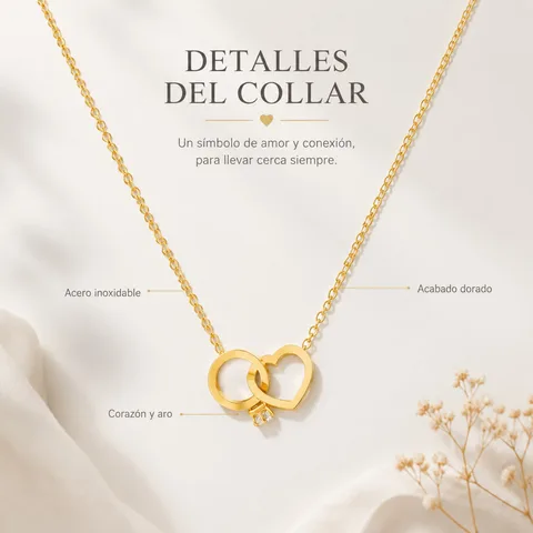 COLLAR ACERO INOXIDABLE CON SOBRE