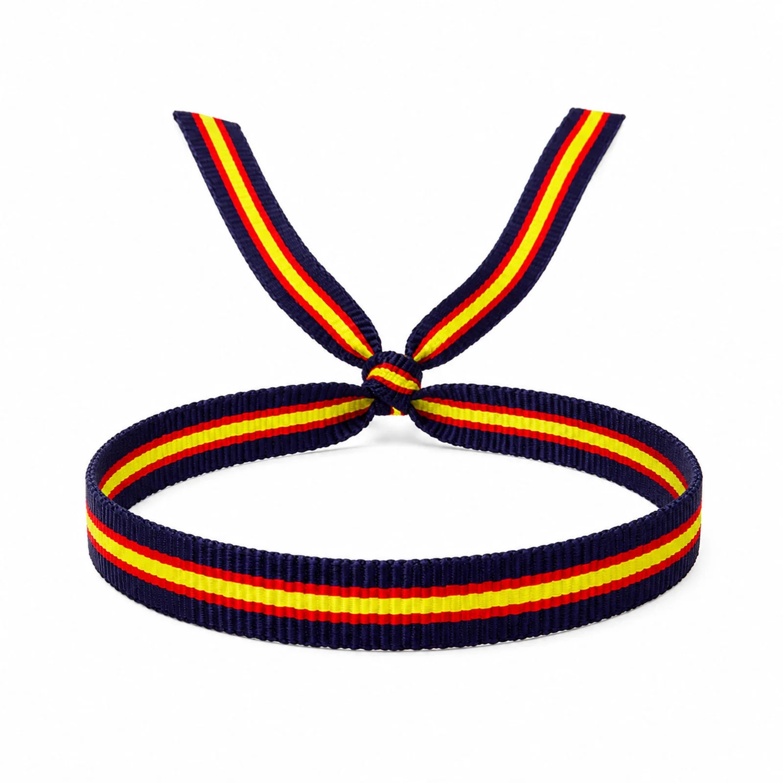 PULSERA ESPAÑA ANCHO 1CM AZUL