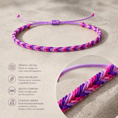 PULSERA HILO ENCERADO