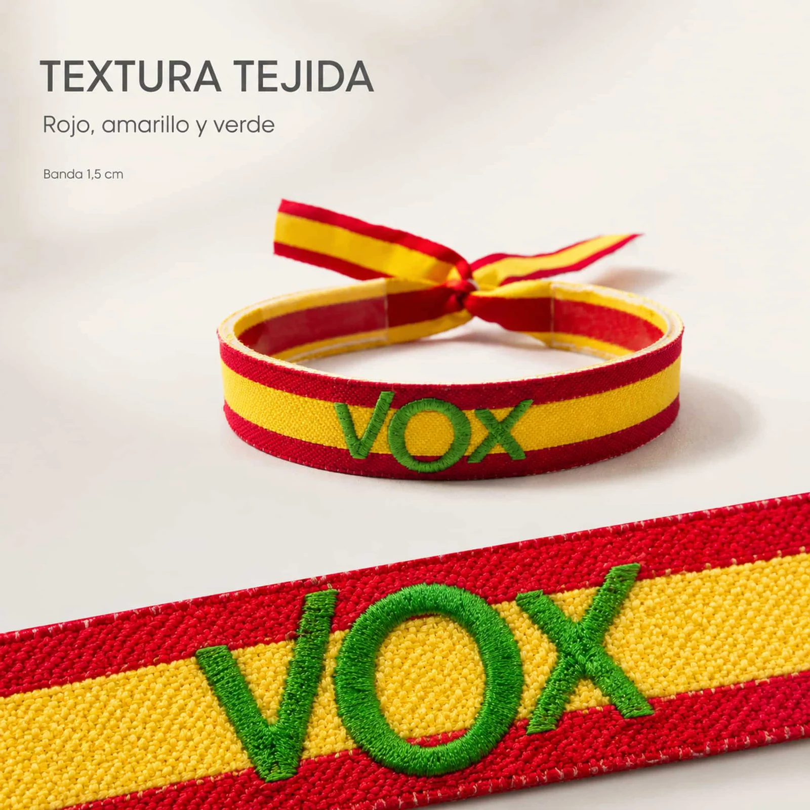 PULSERA VOX ESPAÑA TEJIDO