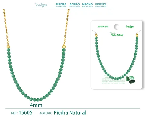 COLLAR AVENTURINA VERDE 4MM