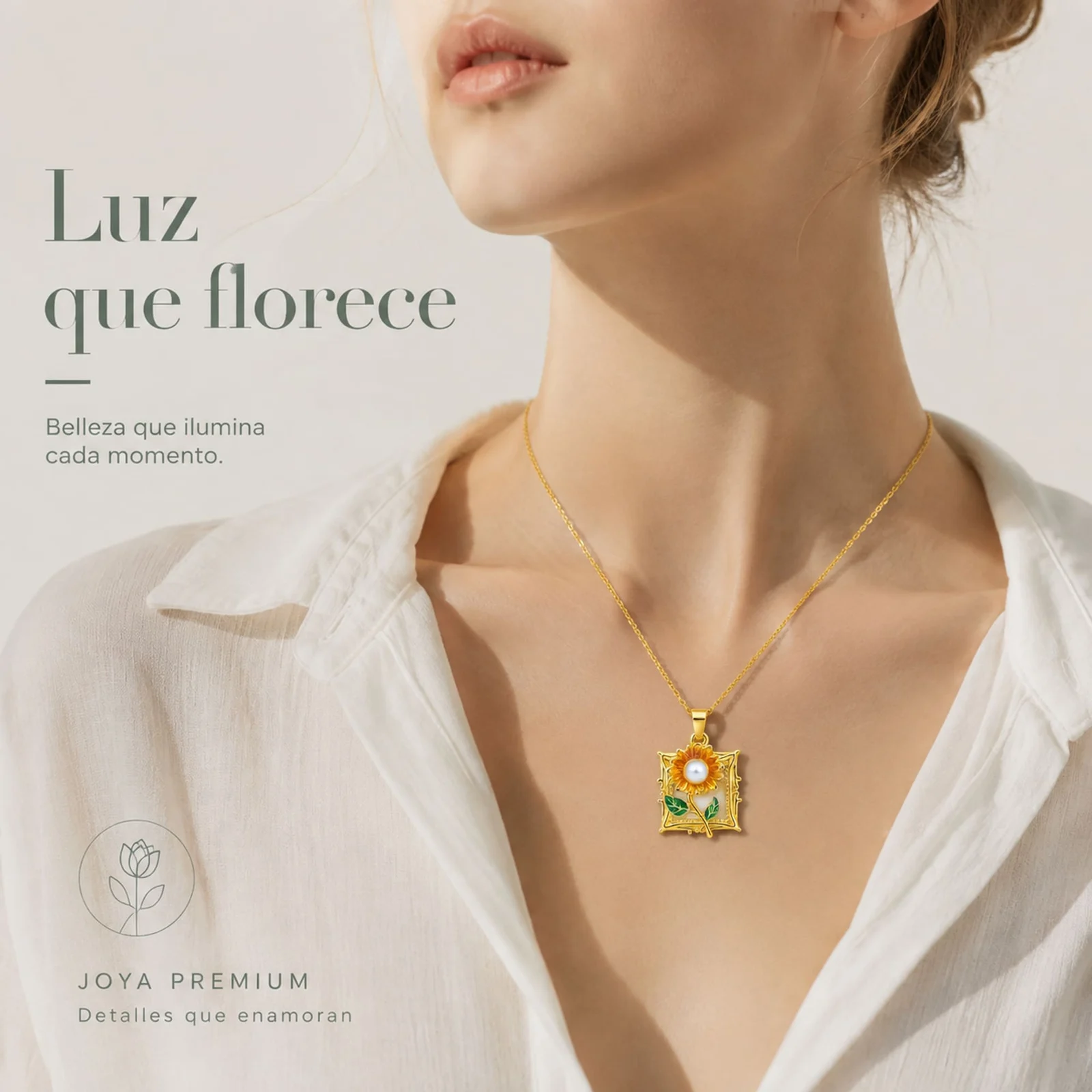COLGANTE CHAPADO ORO 14K CON CIRCONITA