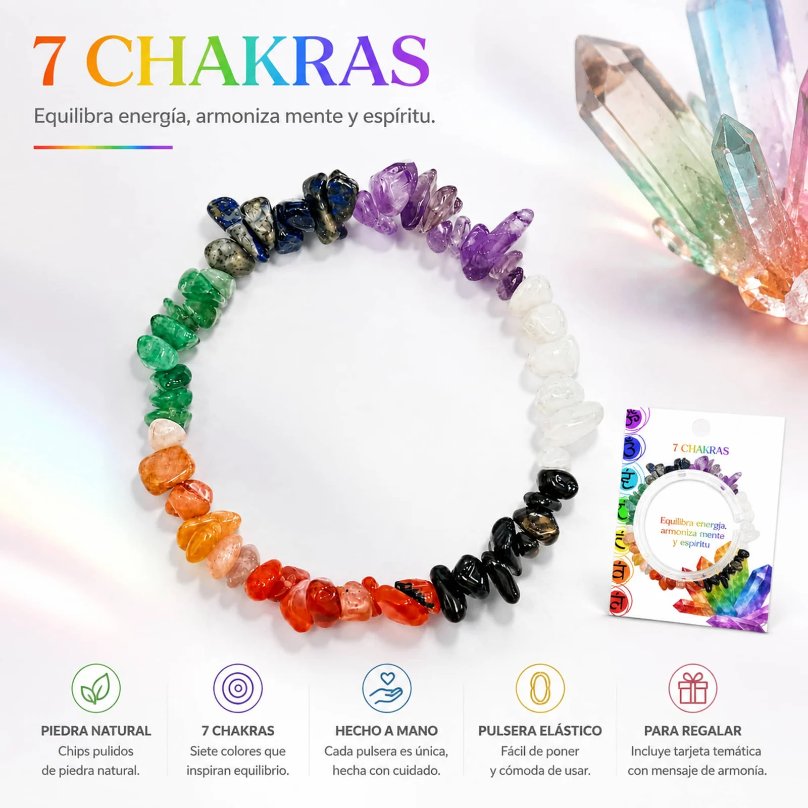 Pulsera Piedra natural 7 Chakras