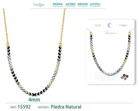 COLLAR AGATA 4MM