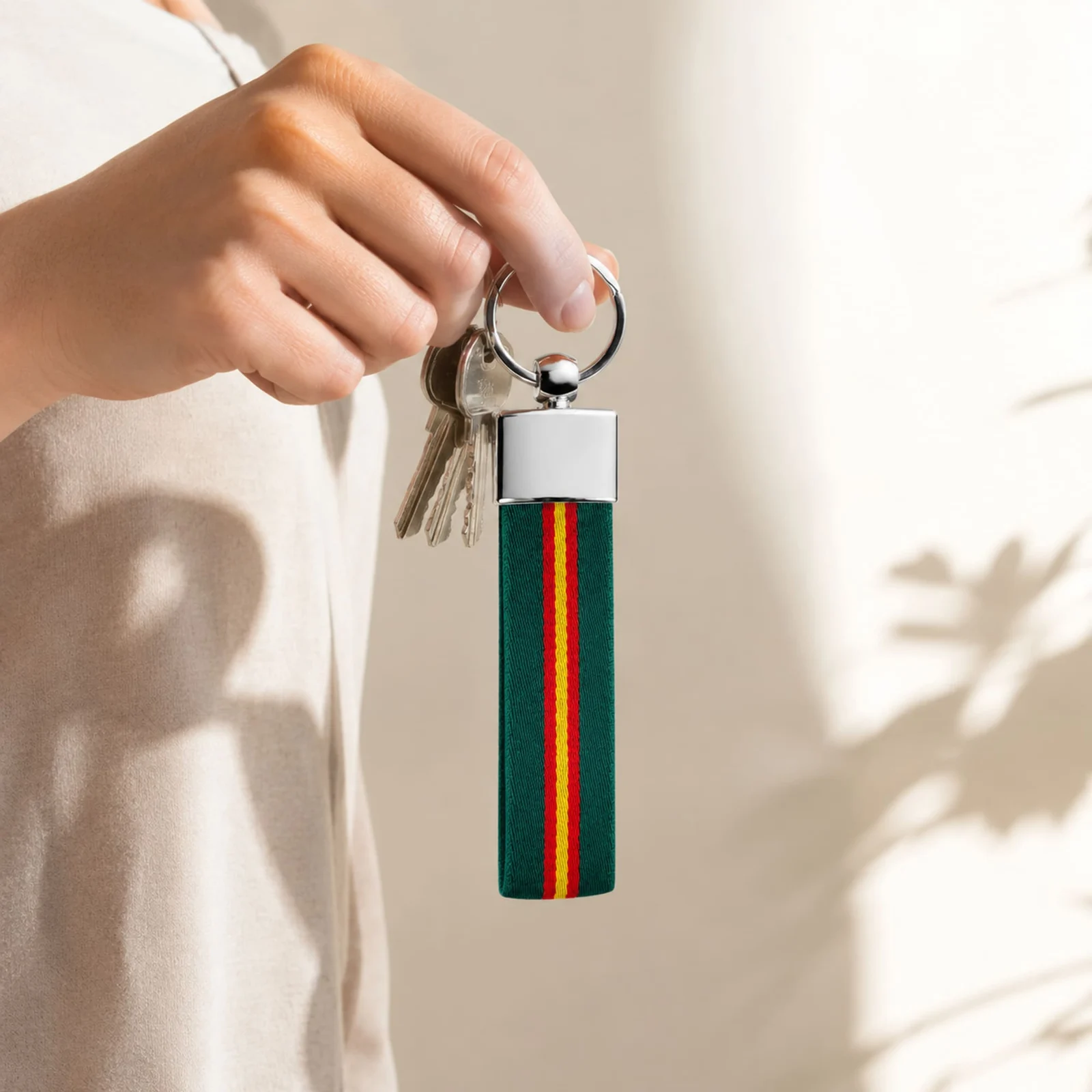 LLAVERO BANDERA ESPAÑA DE CINTA ELÁSTICA