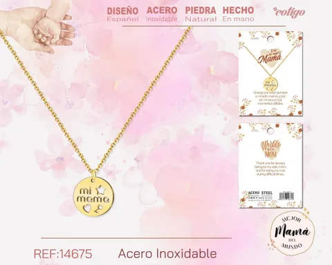COLLAR PARA MAMÁ COLOR DORADO
