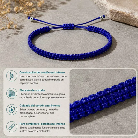 PULSERA HILO DESTINO COLOR AZUL