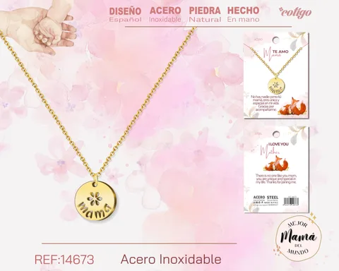COLLAR PARA MAMÁ COLOR DORADO