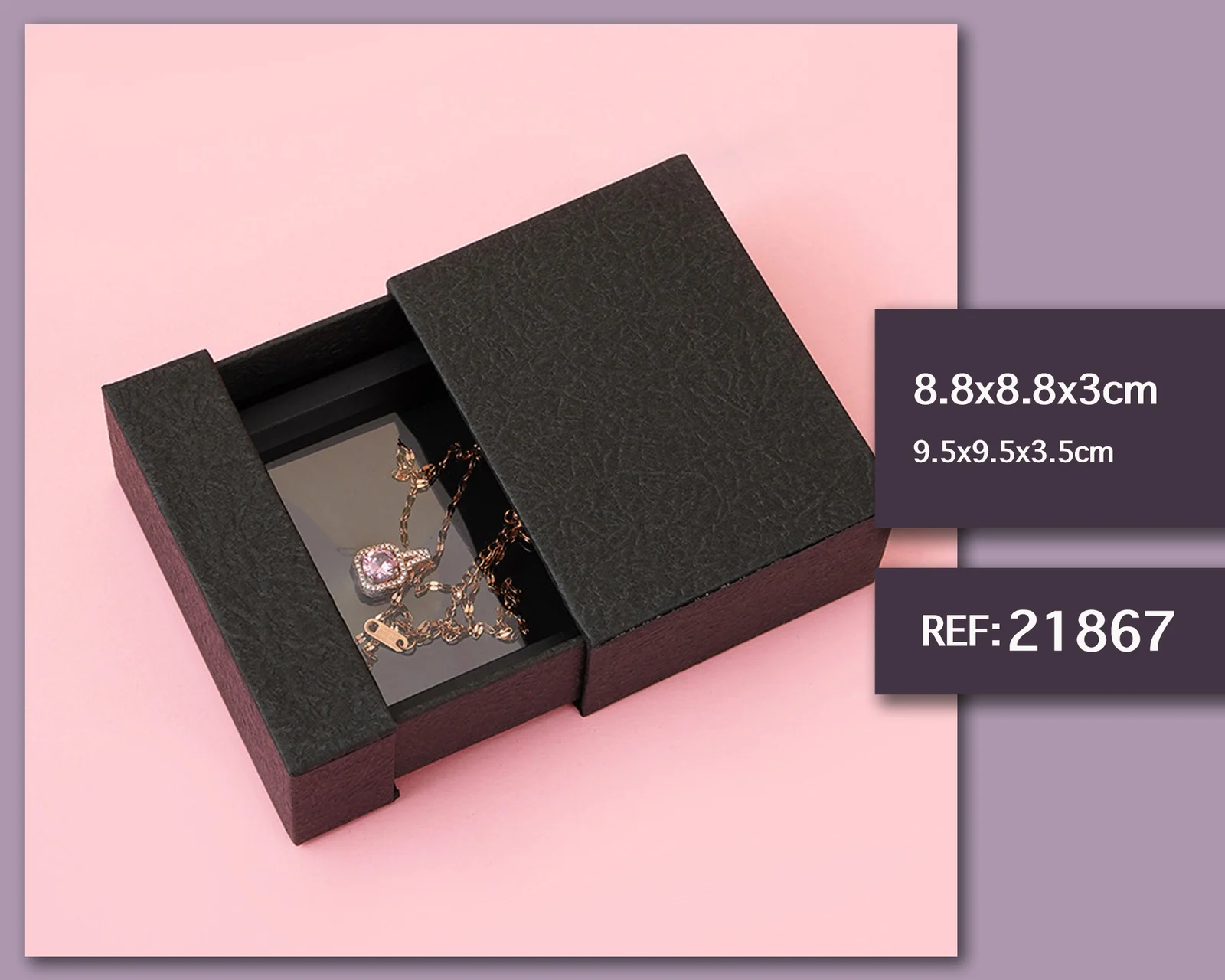 CAJA DE REGALO  8.8X8.8X3CM