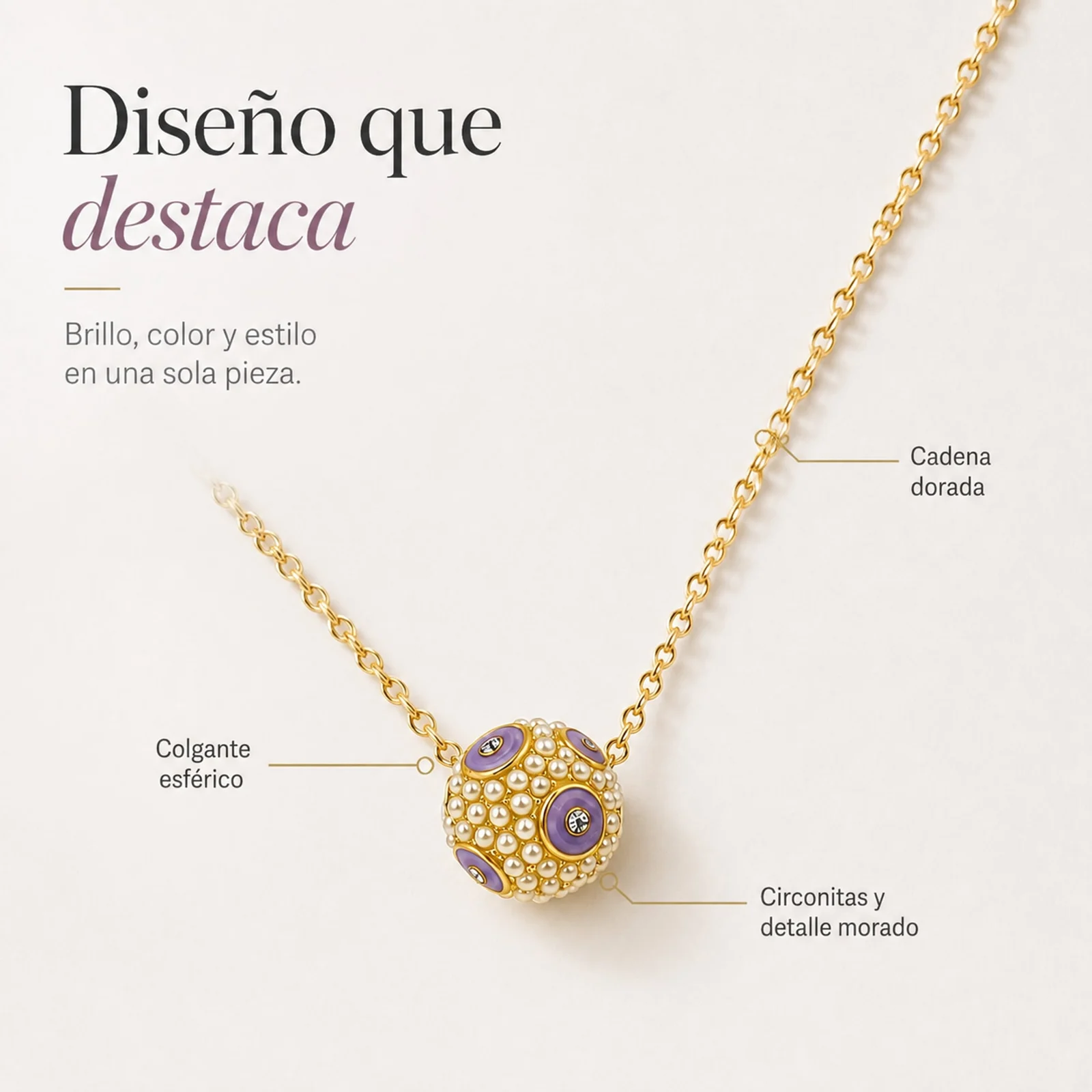 COLGANTE CHAPADO ORO 14K CON CIRCONITA