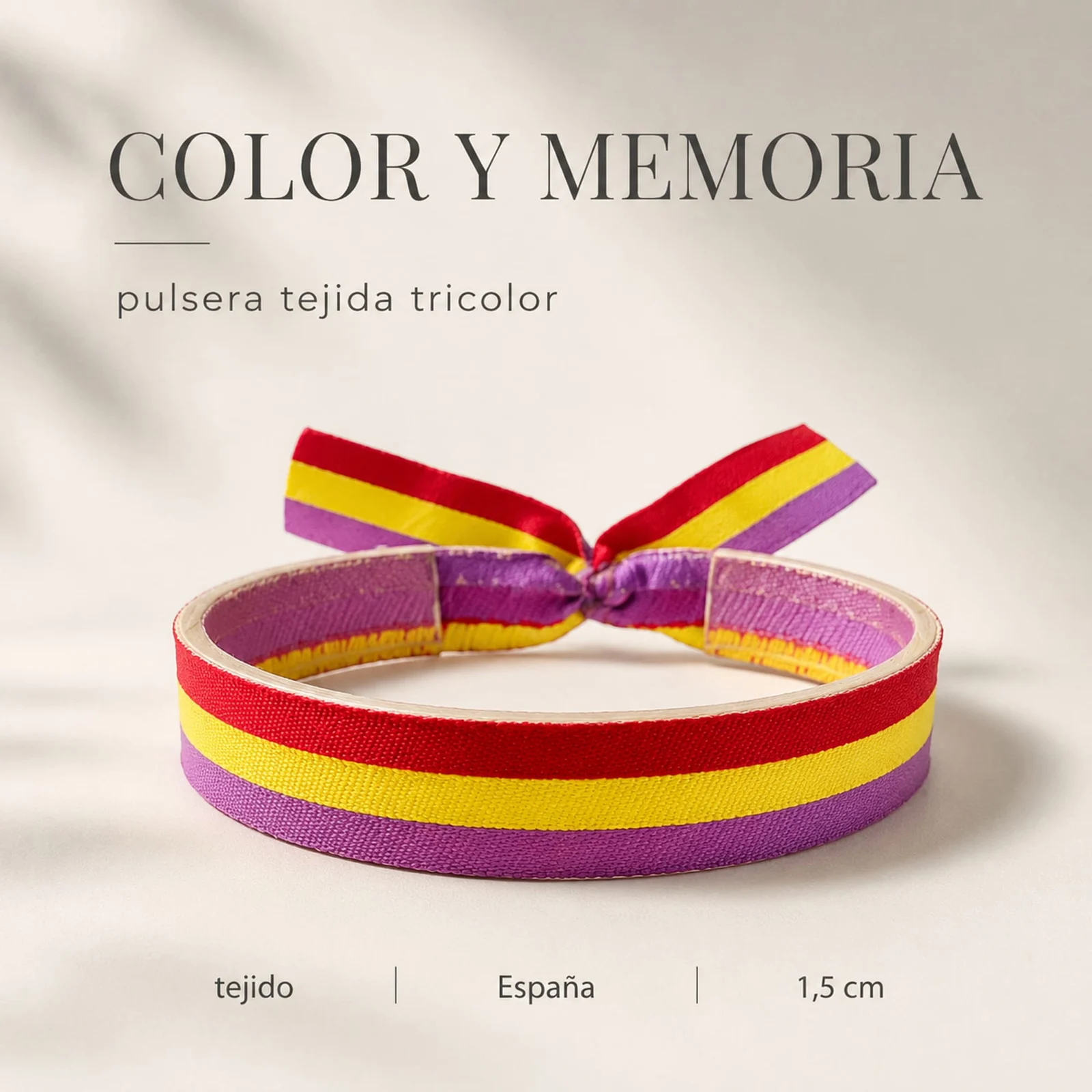 PULSERA REPÚBLICA ESPAÑOLA TEJIDO
