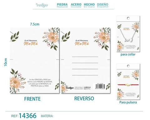 TARJETA FELICITACIÓN PARA MAMÁ