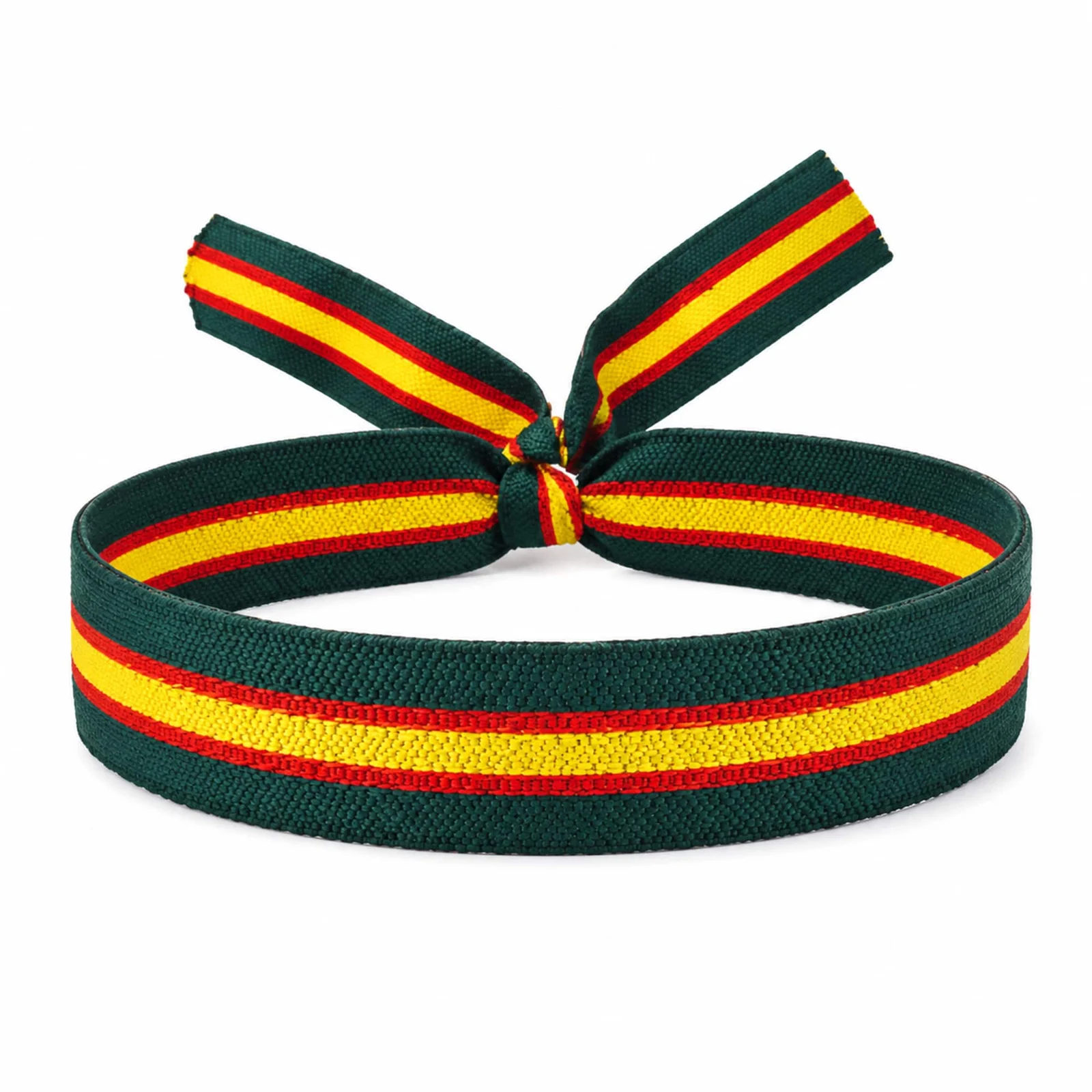 PULSERA ESPAÑA TEJIDO-VERDE