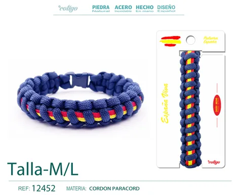 PULSERA PARACORD TRENZADO TALLA PEQUENA