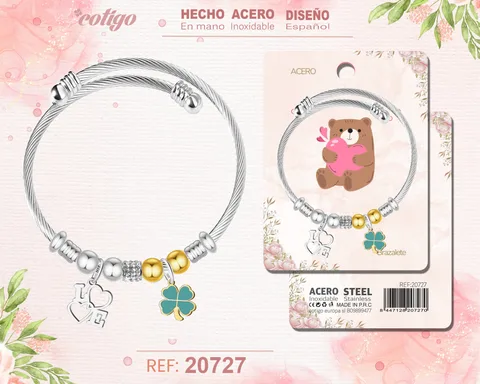 BRAZALETE ACERO PARA AMOR