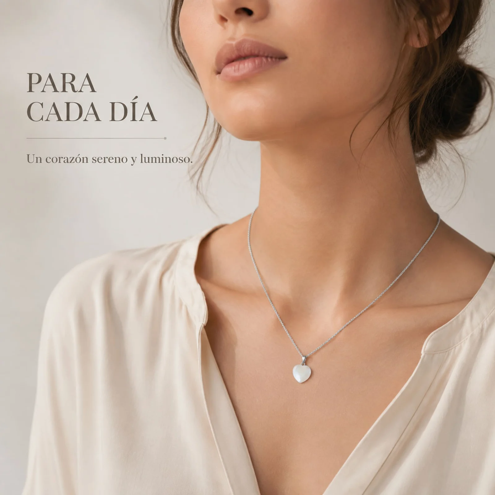 Colgante Piedra Opalina con cadena Acero Inoxidable
