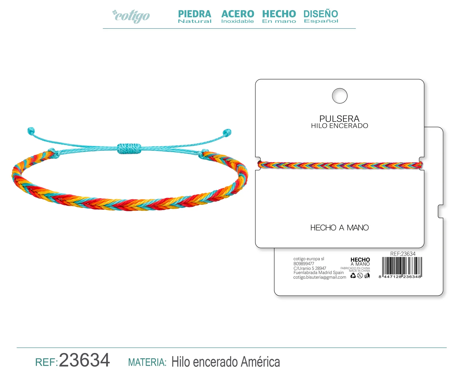PULSERA HILO ENCERADO