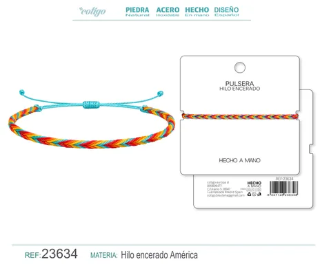 PULSERA HILO ENCERADO
