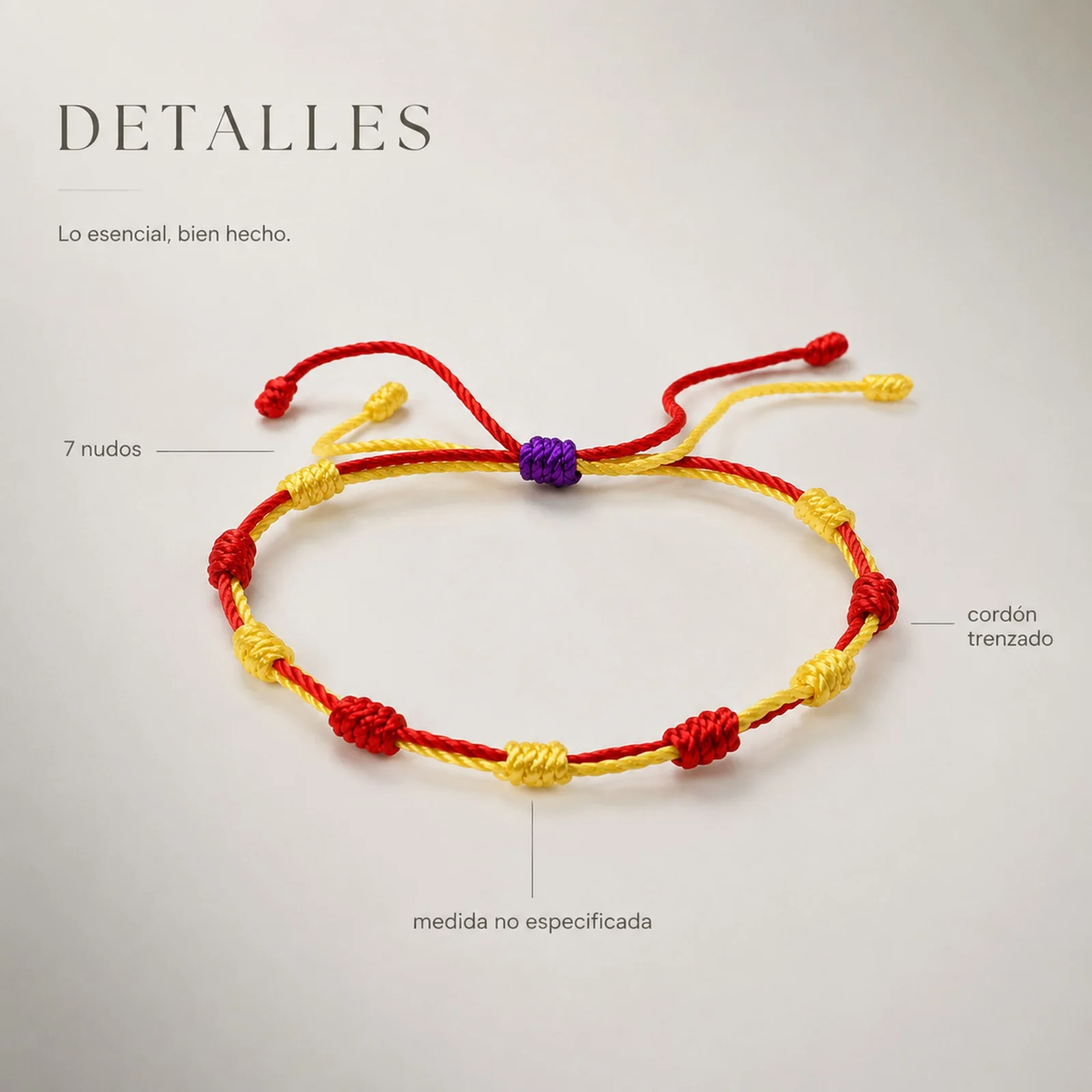PULSERA 7 NUDOS DE BANDERA DE  ILLES BALEARS