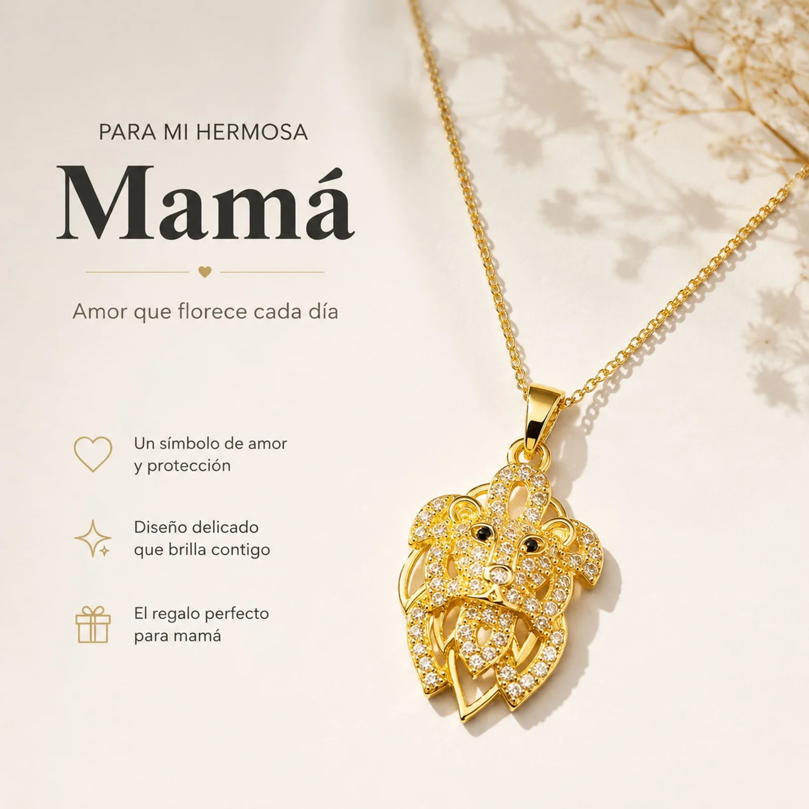 COLLAR ACERO CON CIRCONITA PARA REGALAR A  MAMÁ