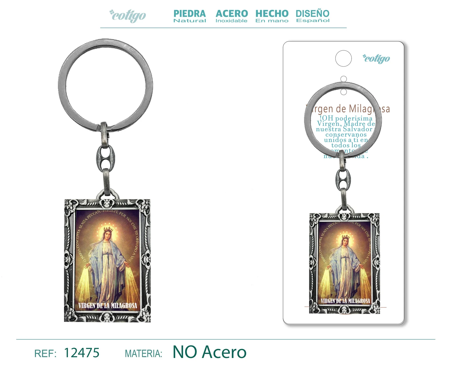 LLAVERO VIRGEN DE LA MILAGROSA