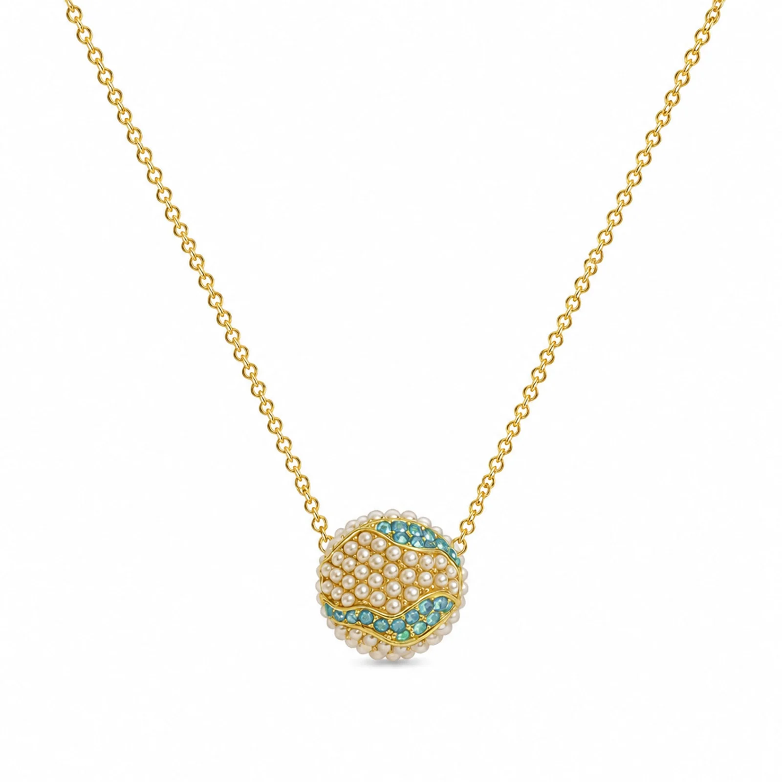 COLGANTE CHAPADO ORO 14K CON CIRCONITA