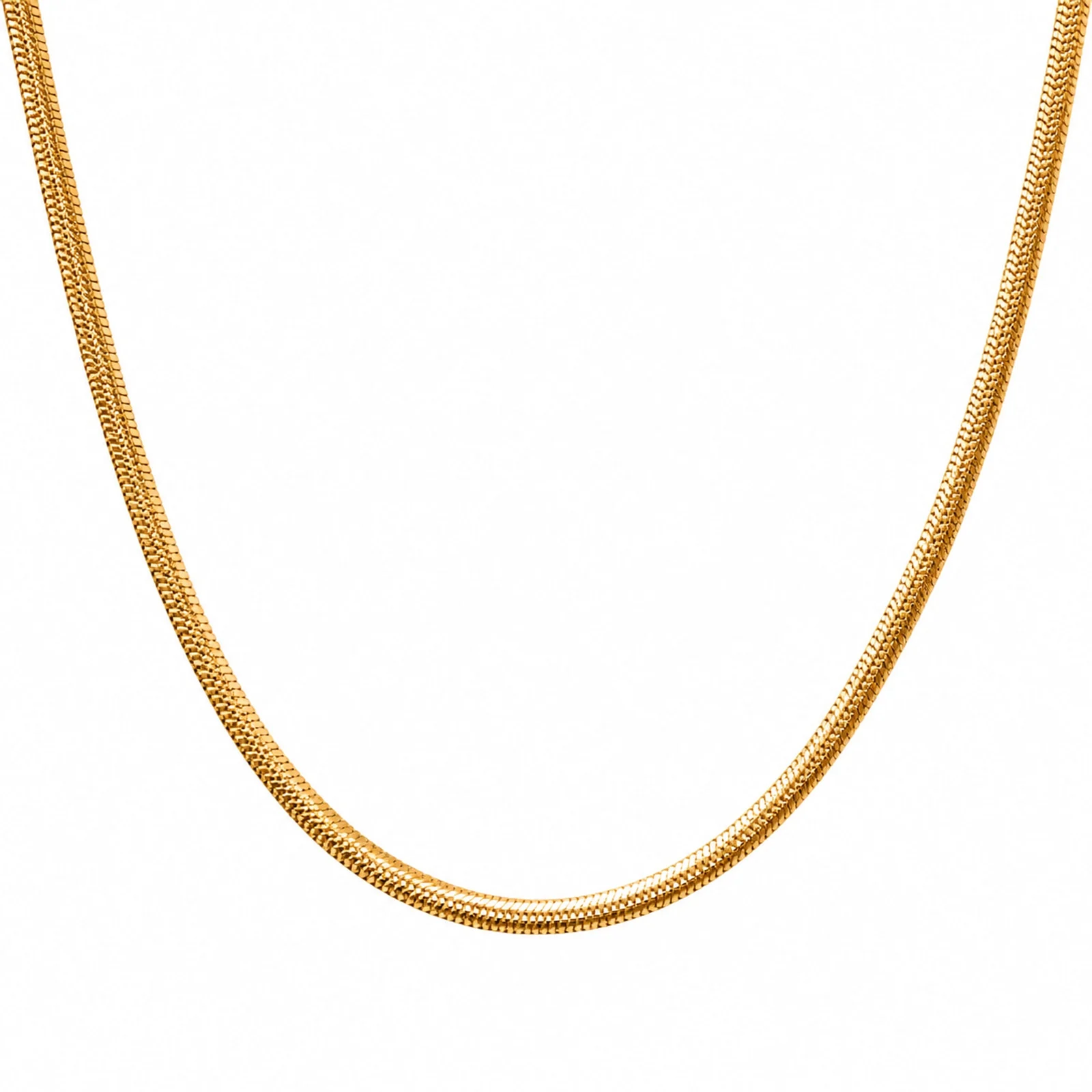 COLLAR DE CADENA ACERO DORADO
