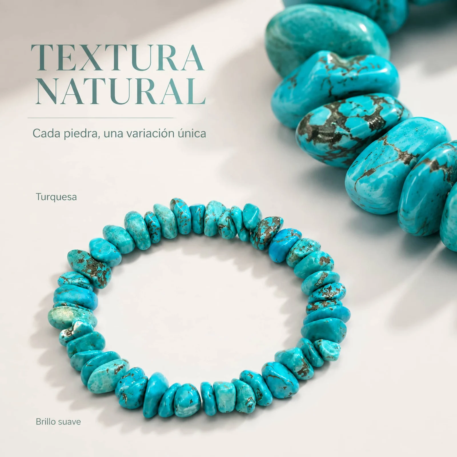 Pulsera Piedra natural Turquesa