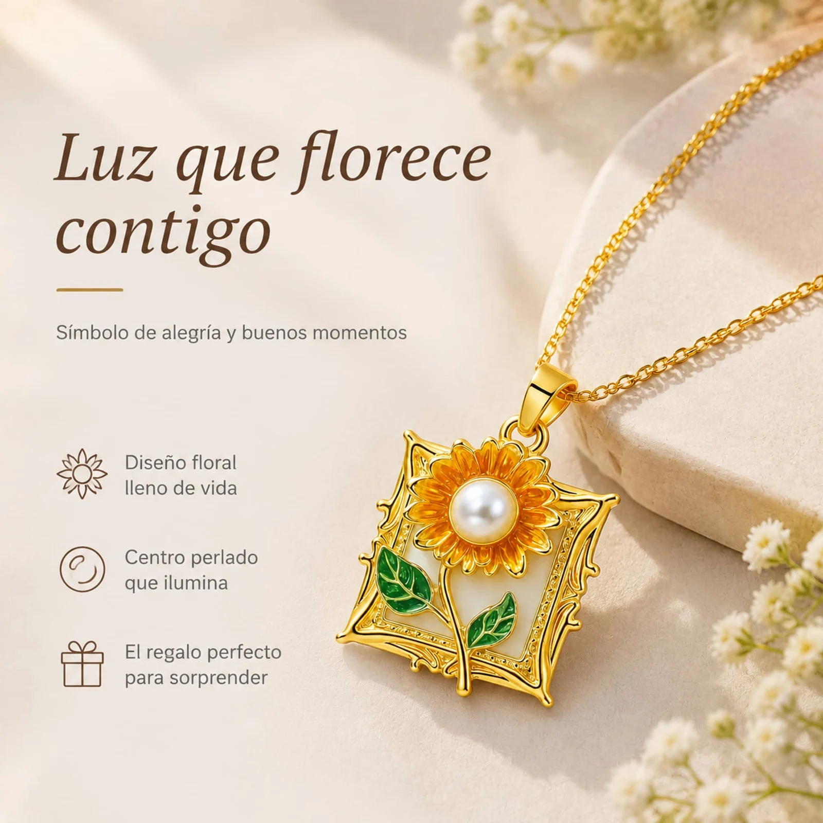 COLGANTE CHAPADO ORO 14K CON CIRCONITA