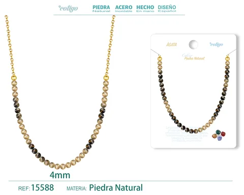 COLLAR AGATA 4MM